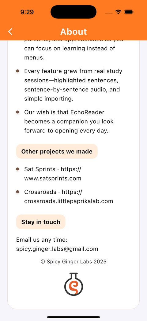 Wisteria Reader bilingual language learning app screenshot — Import Options